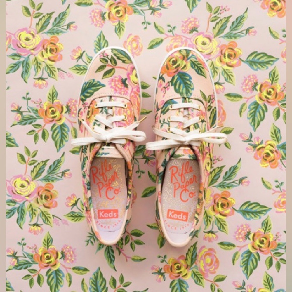 Keds floral shoes